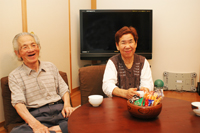 居間にいることが多いそうです。耐震補強しているので安心していられます。