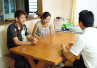 建築関係の仕事をしているお知り合いの方も工事を見に来てくれたそうです。